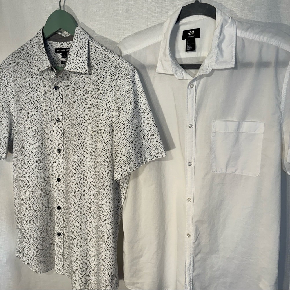Michael Kors | H&M Short Sleeve Button Down Bundle Size Large